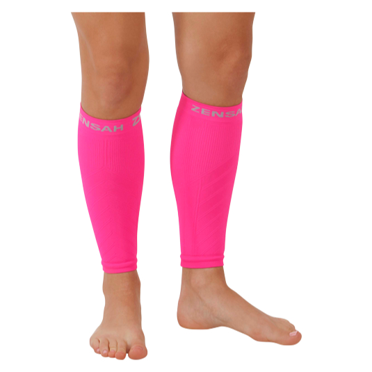 Compression Leg Sleeves - Neon Pink